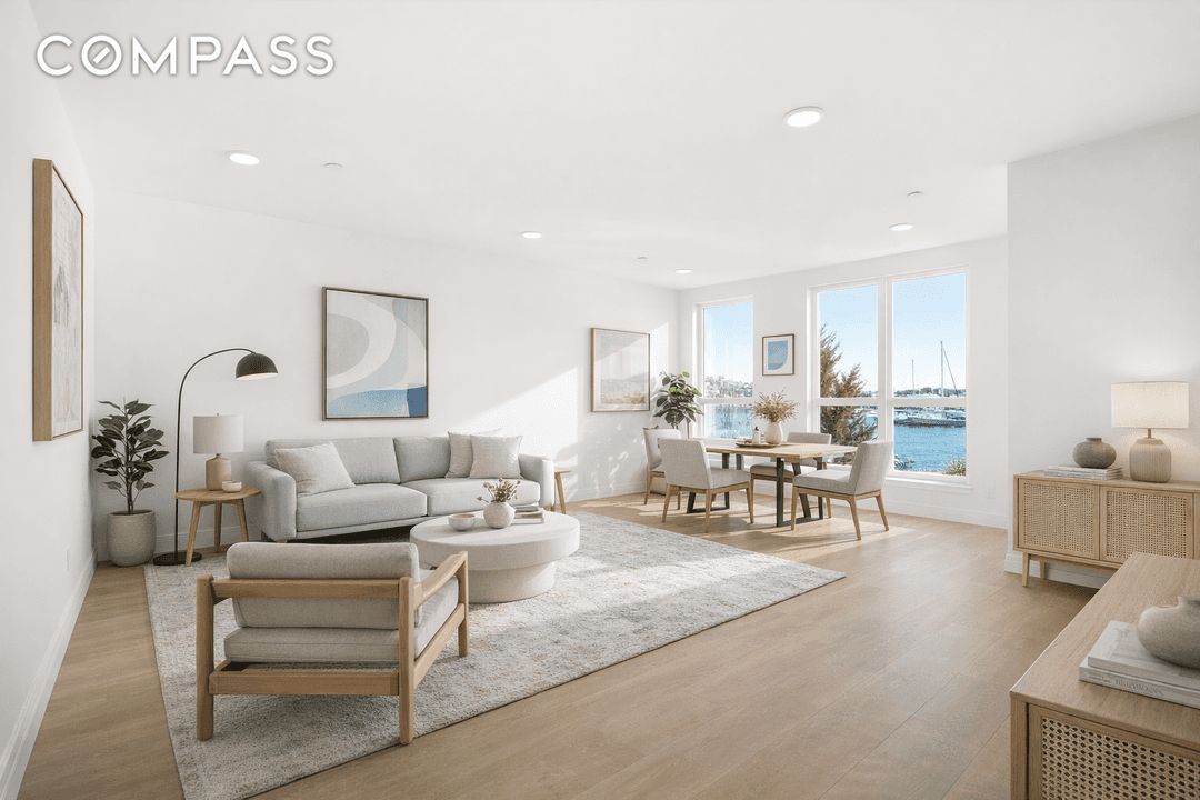 Parking Included Welcome to this rare 3 bedroom, 2 bathroom duplex residence offering 2, 168 square feet of refined living space with direct water views, set within one of Sheepshead ...