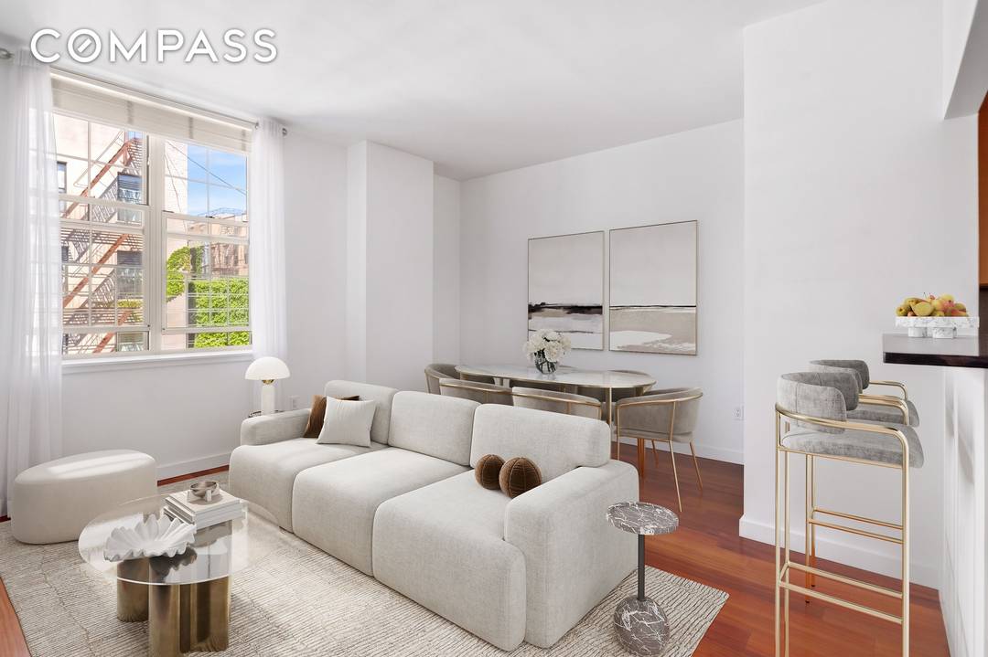 Bright Two Bedroom Condominium with Low Monthly Costs, Full Time Doorman, and Tax Abatement Through 2033 A rare opportunity to own a bright, well proportioned two bedroom, two bathroom condominium ...