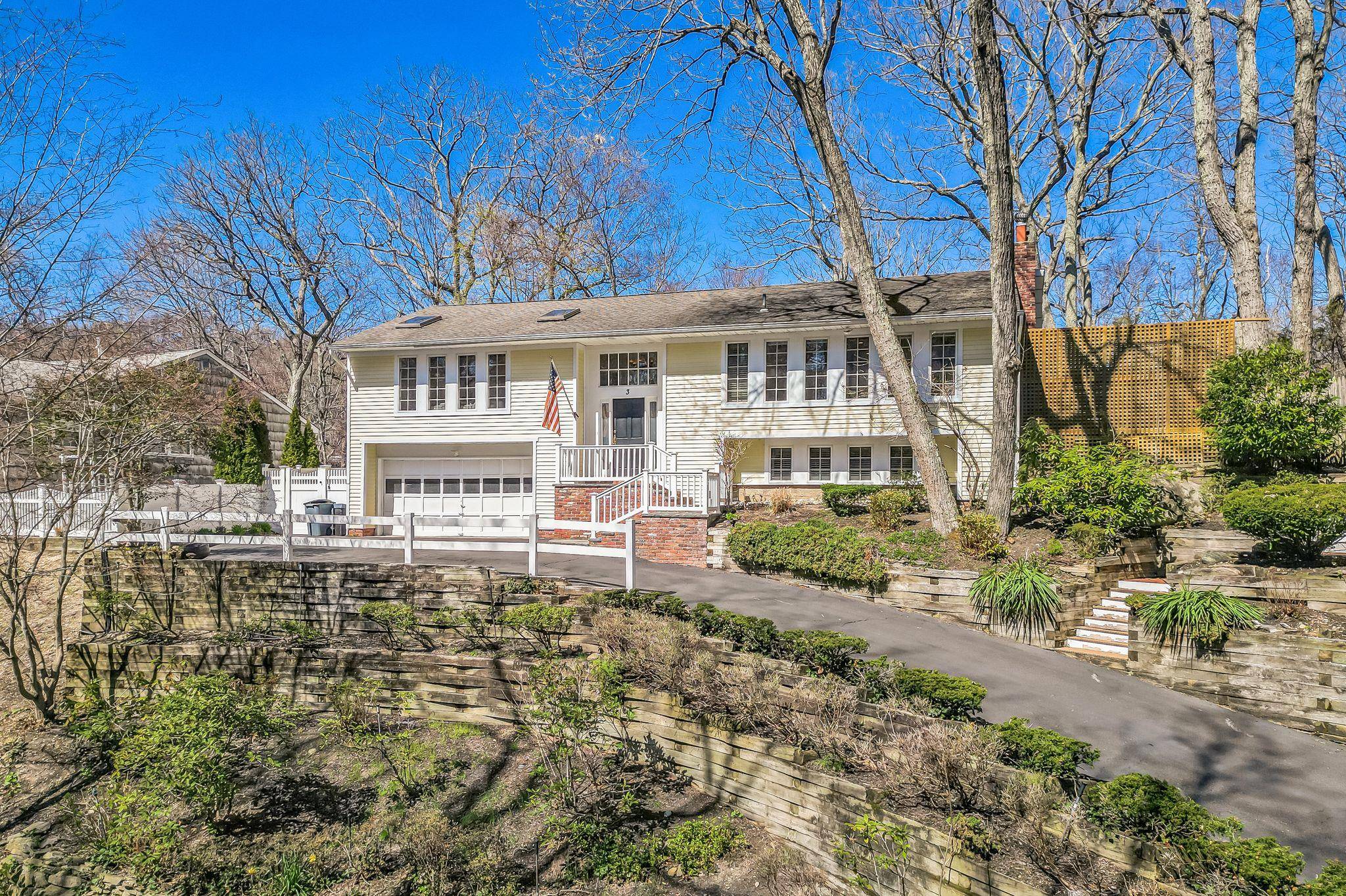 Located in the sought after Midland Cold Spring Harbor area, 3 Glen Way is a sunlit Ranch style home featuring 4 bedrooms, 2.