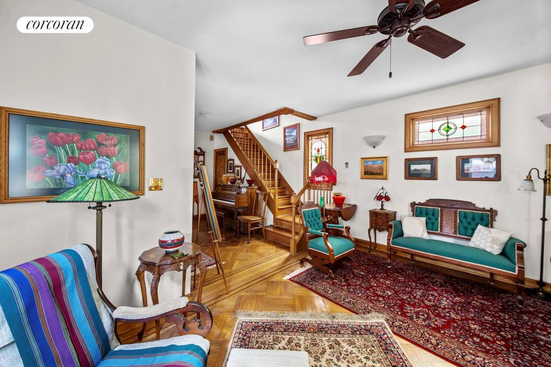 Charming Glendale Residence Welcome to this sun filled and beautifully maintained home located on a quiet, tree lined block in the heart of Liberty Park in Glendale, Queens.