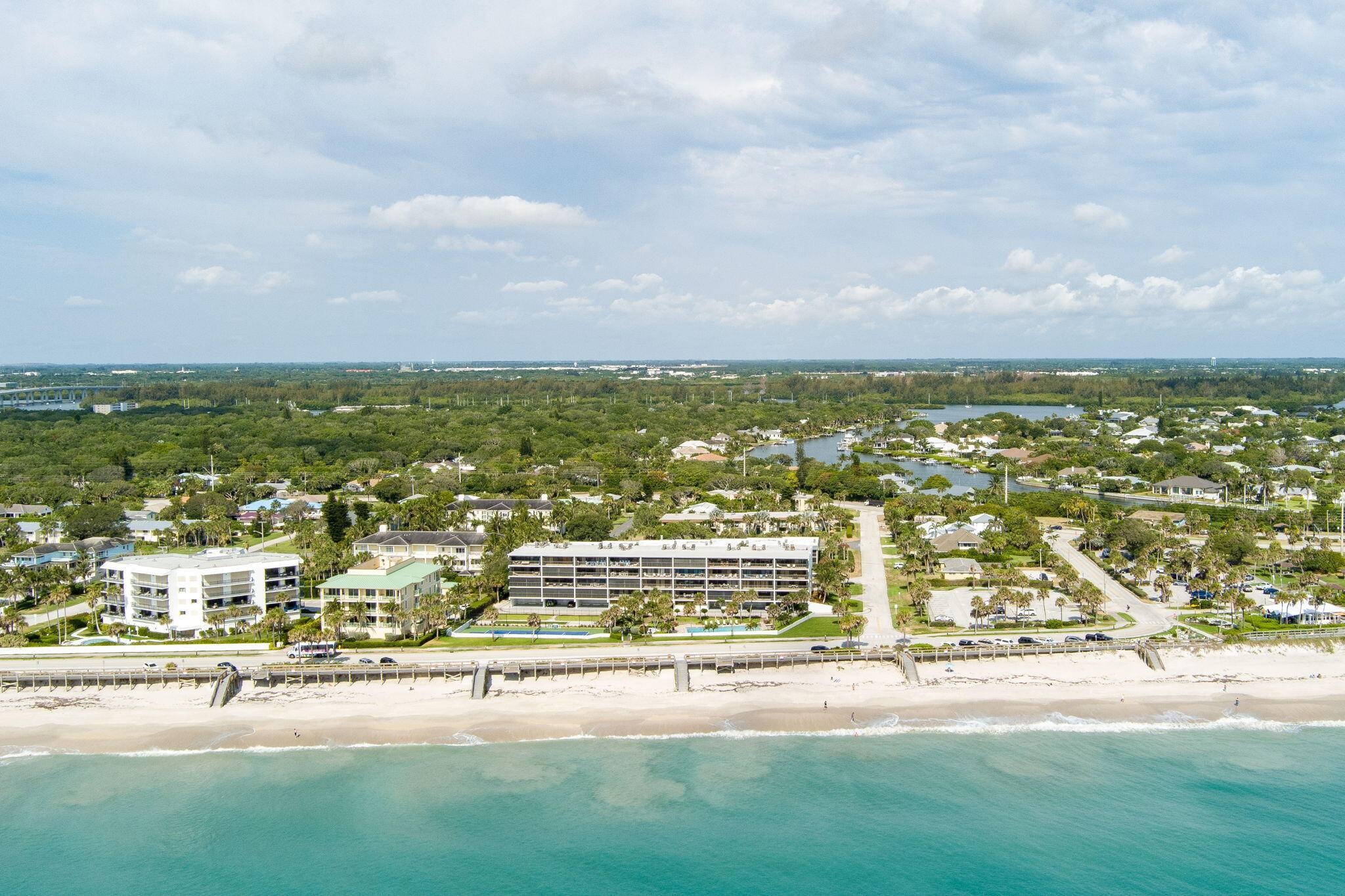 Nestled along the oceanfront, this spacious end unit condo offers stunning views of the ocean stretching out before you.
