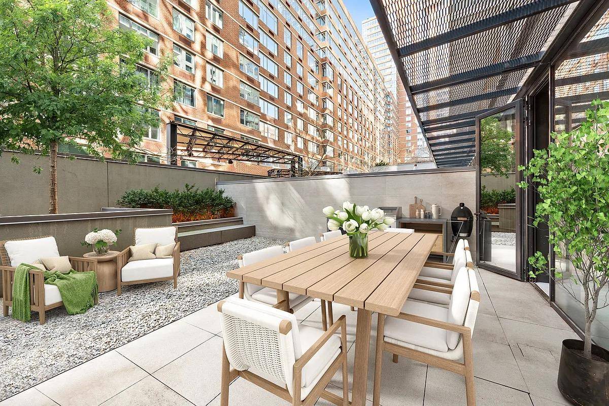 Private luxury living is yours in this sleek, stylish garden duplex dream home in prime West Chelsea !