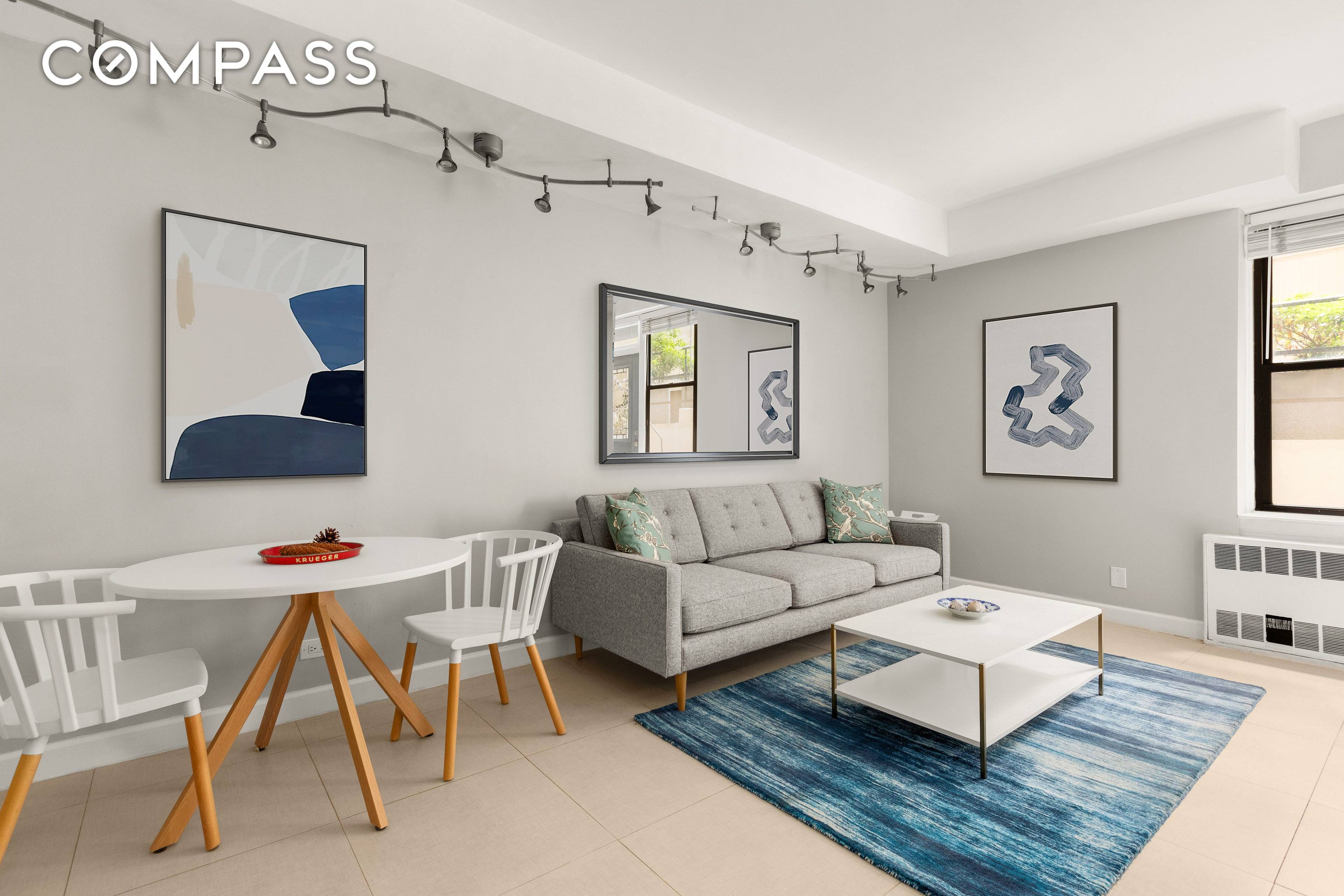 Charm abounds in this renovated move in ready one bedroom, two full bathroom duplex home.
