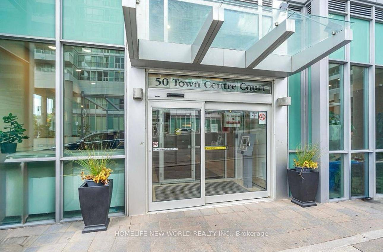 Monarch Built Condo At Scarborough Town Center Spacious One Bedroom Plus Den Excellent Layout On High Floor Panoramic View Of Downtown Toronto Mosiac Backsplash Granite Counter Stainless Steel Appliances 1 ...