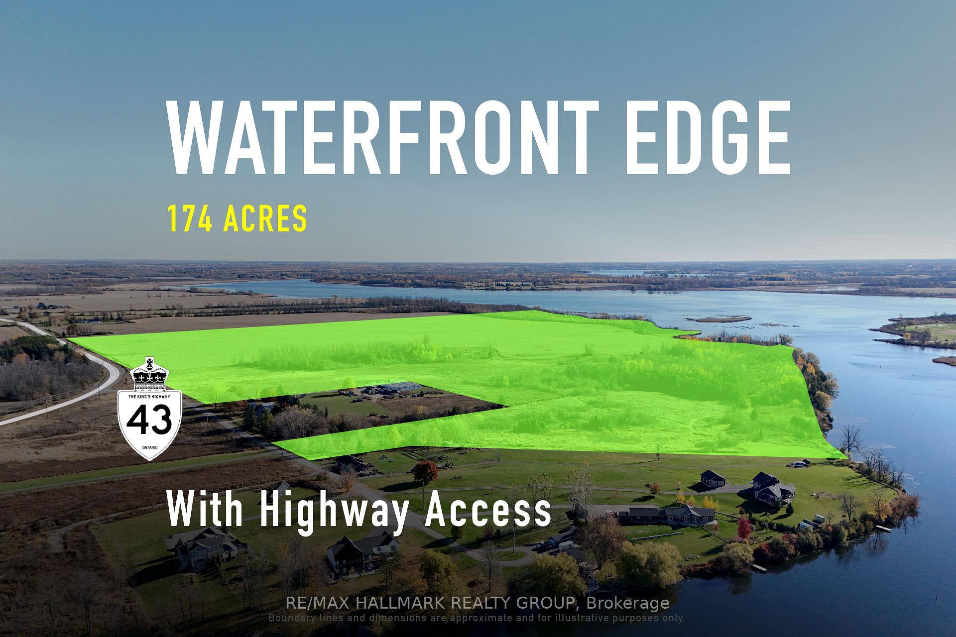 Discover 174 acres of prime agricultural land with approximately 4, 900 feet of waterfront frontage in the growing area of Smiths Falls.