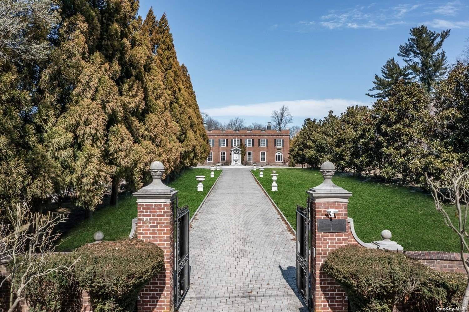 This exquisite Georgian colonial nestled on 2.