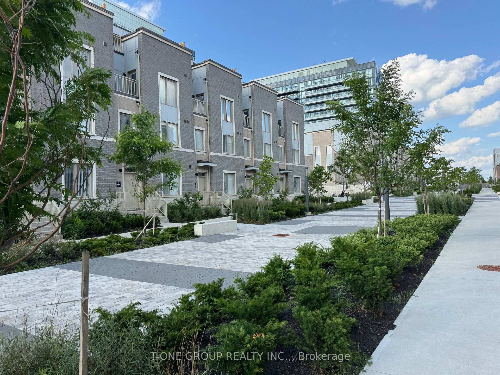 Modern south facing condo townhouse near Vaughan Metropolitan Centre VMC, approximately 1600 sqft with 9 ft ceilings throughout, offering a bright and open concept living space.