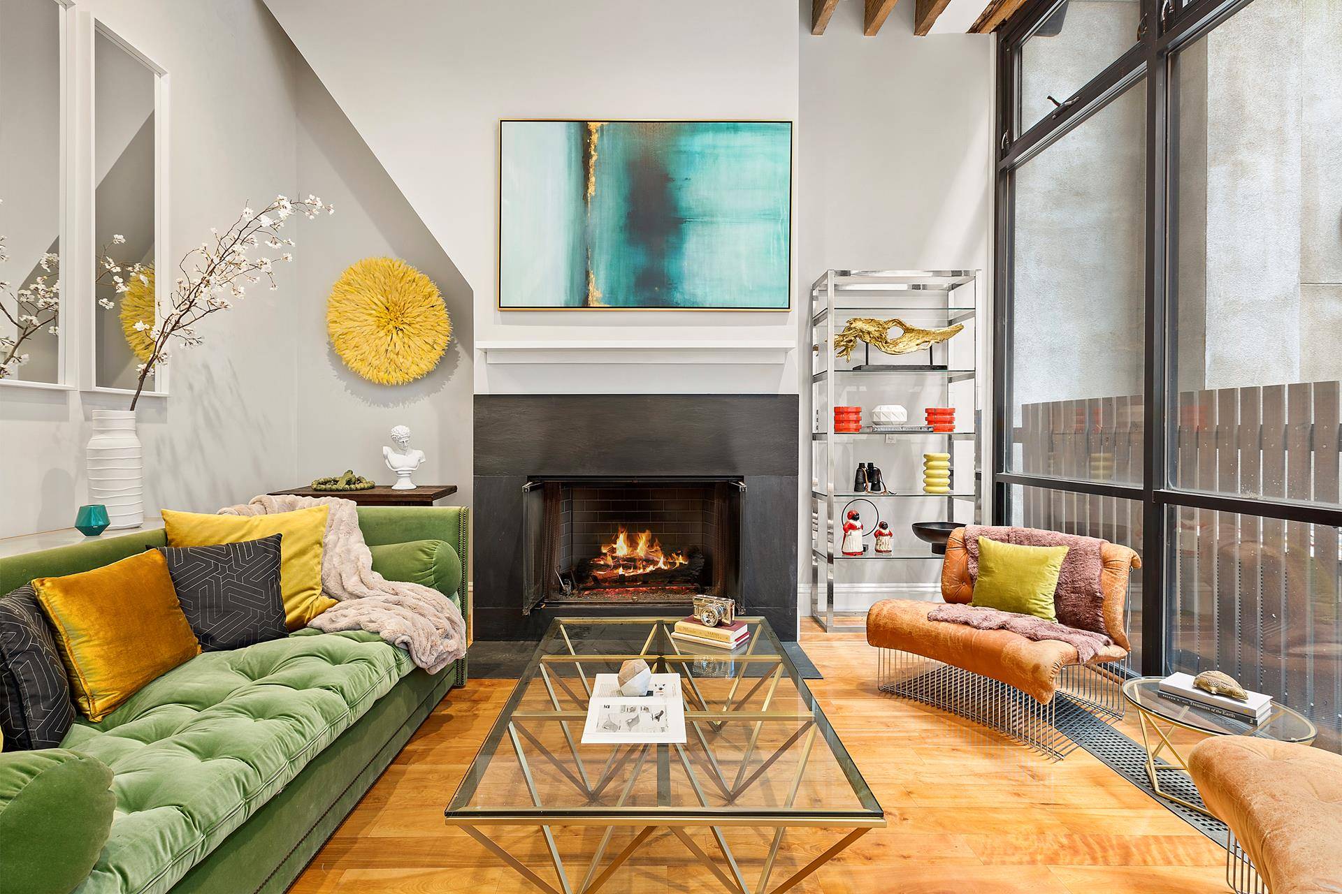 LOFT 3BDR 3BTH DUPLEX WITH PRIVATE OUTDOOR SPACE Classic industrial loft located on one of the most coveted blocks in the TriBeCa West Historic District on N Moore Street.