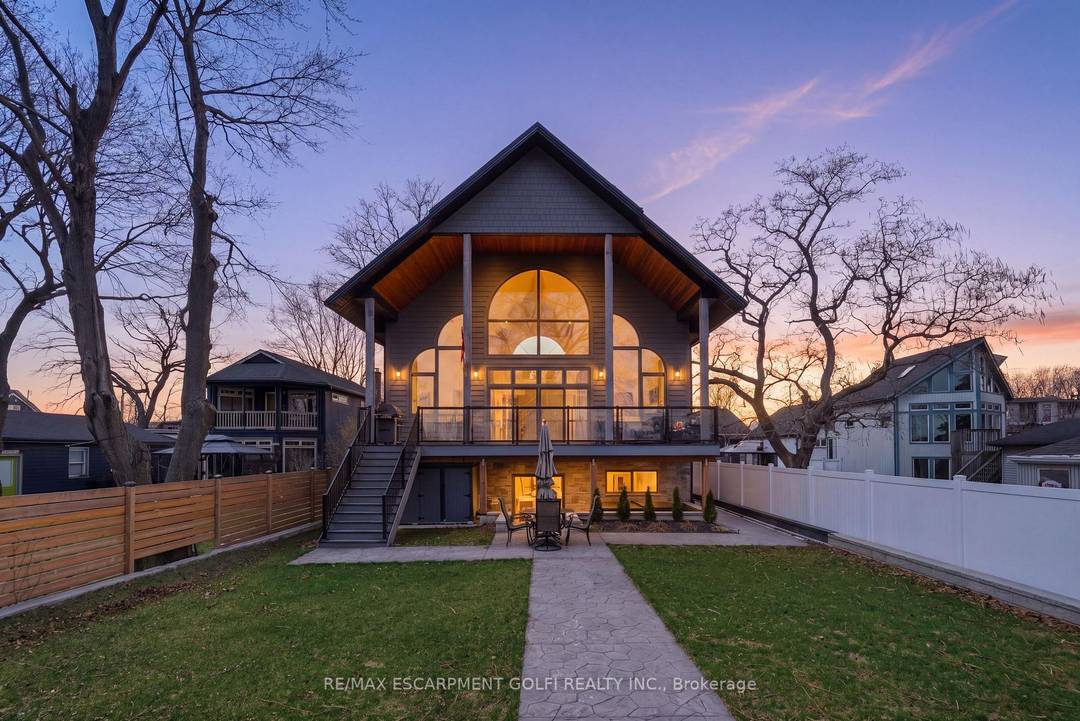 Welcome to this custom built waterfront residence on Hamilton Beach !