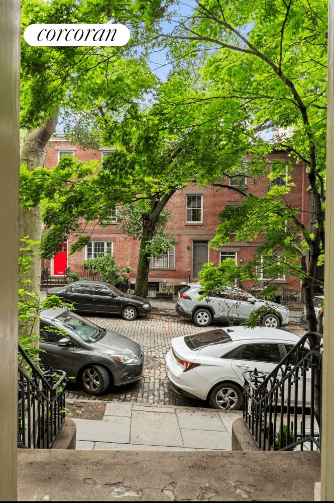 Upper duplex in a 19th century brownstone on one of the most picturesque, cobblestoned, tree lined blocks in Brooklyn Heights.