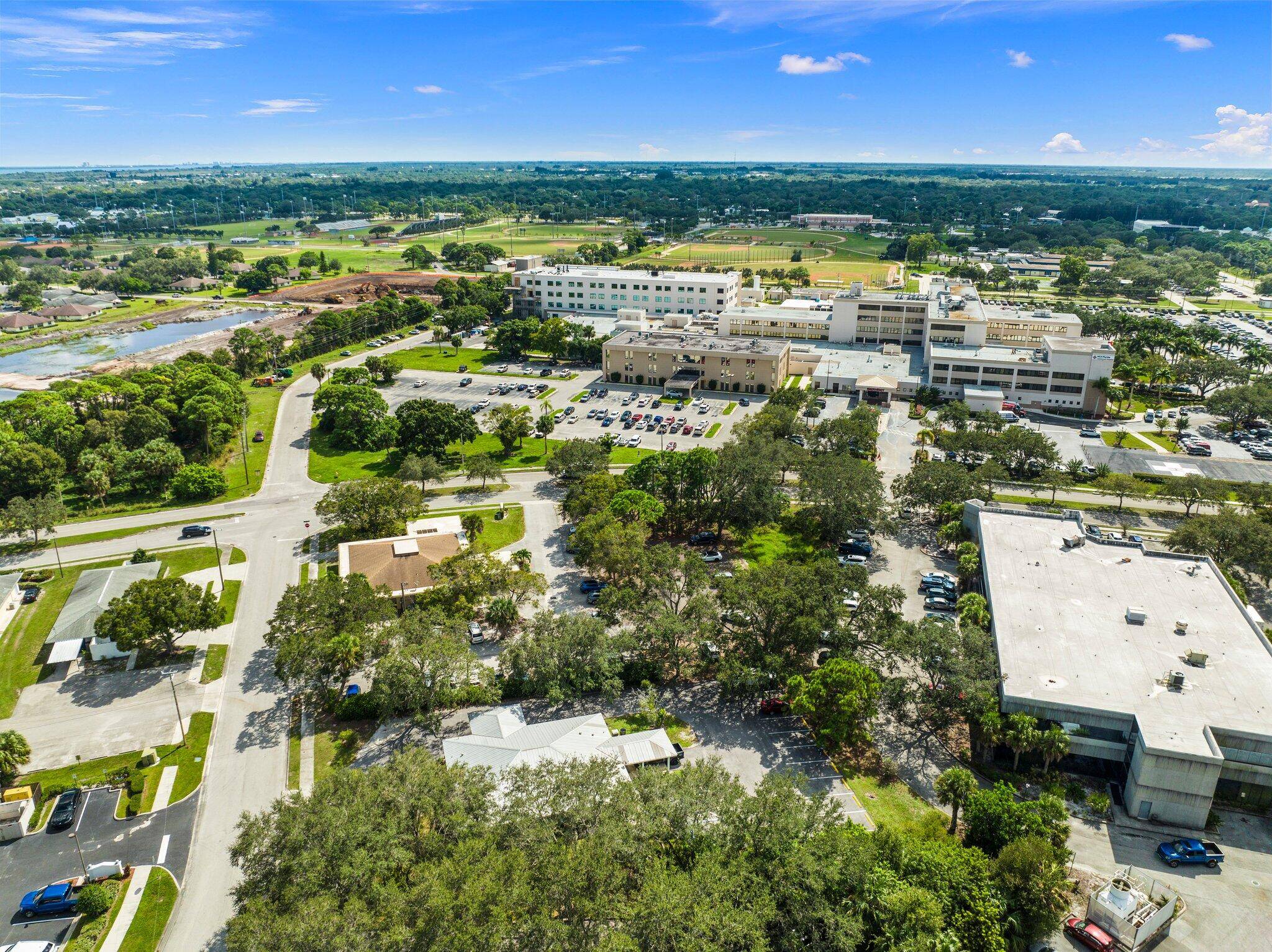 Located directly across from the renowned HCA Florida Lawnwood Hospital, this professional office space presents a prime opportunity for medical practitioners seeking an ideal location.