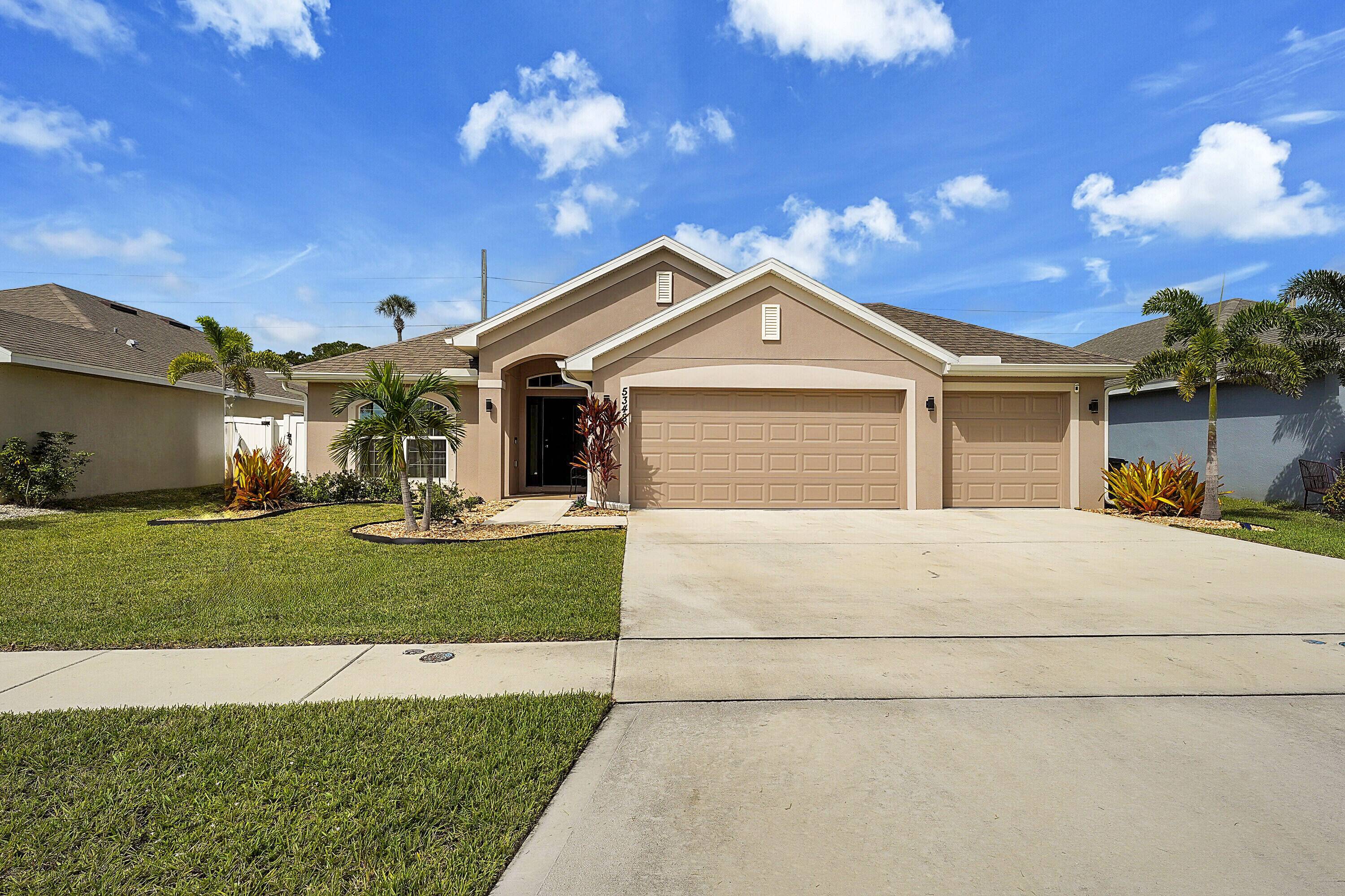 Welcome Home, a beautifully designed 4 bedroom, 2 bath, 3 car garage in Waterstone.