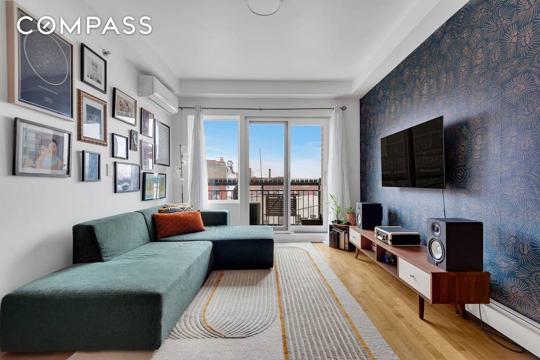 Sun filled one bedroom condo with a private balcony in prime East Williamsburg, just around the corner from the Montrose L.