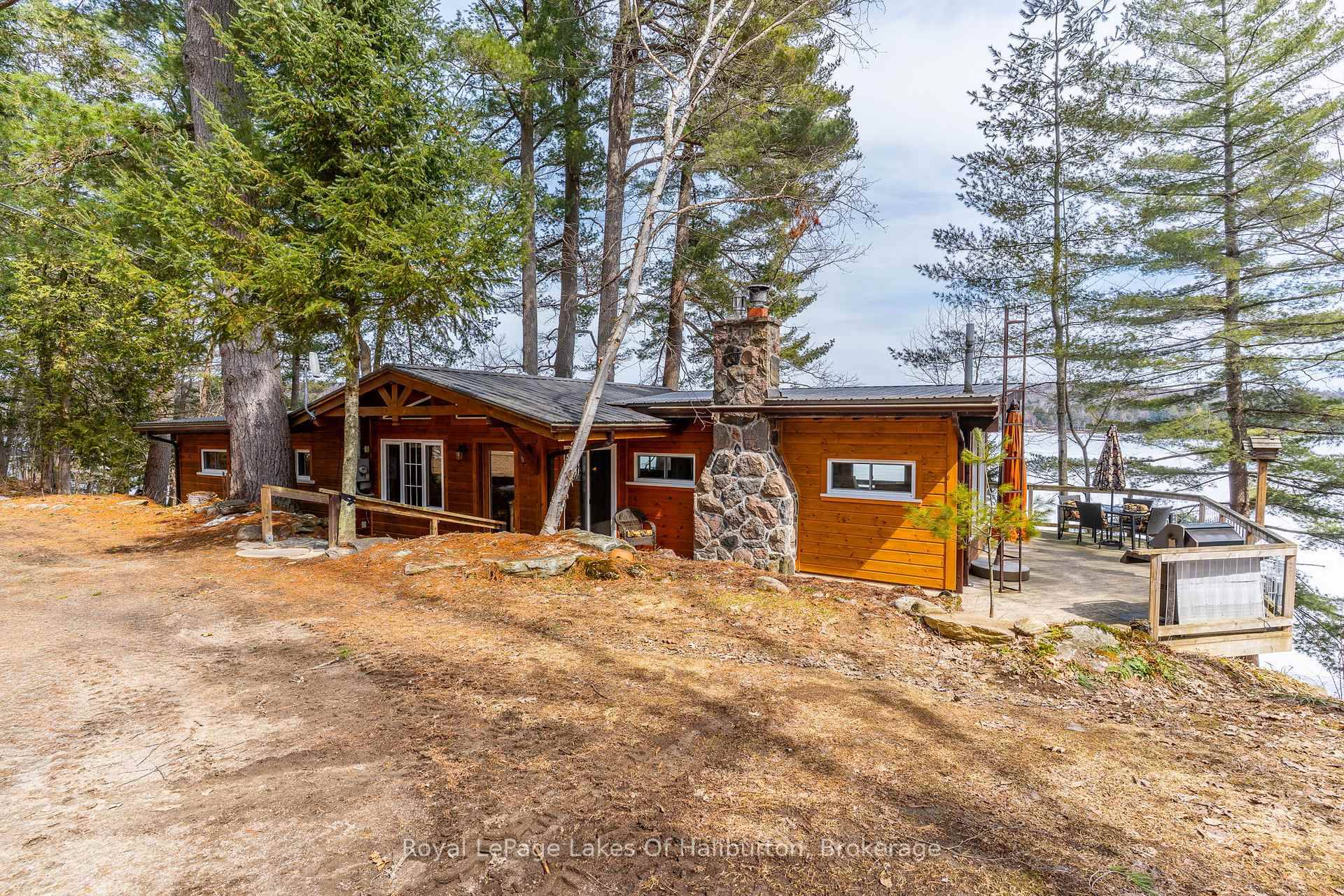 Paradise Pines, a prestigious private majestically treed Boshkung Lake property, features 177 ft of clean owned waterfront, stunning expansive views with clean wade in shoreline and deep water off docks ...
