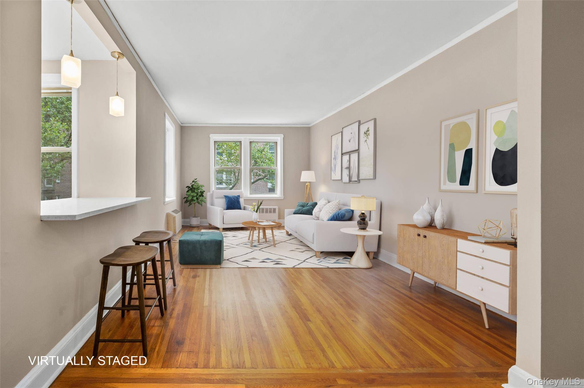 Spacious and sunny ! Apartment 4D is a rare three bedroom home in Celtic Park, one of Sunnyside s most established and well maintained cooperative communities.