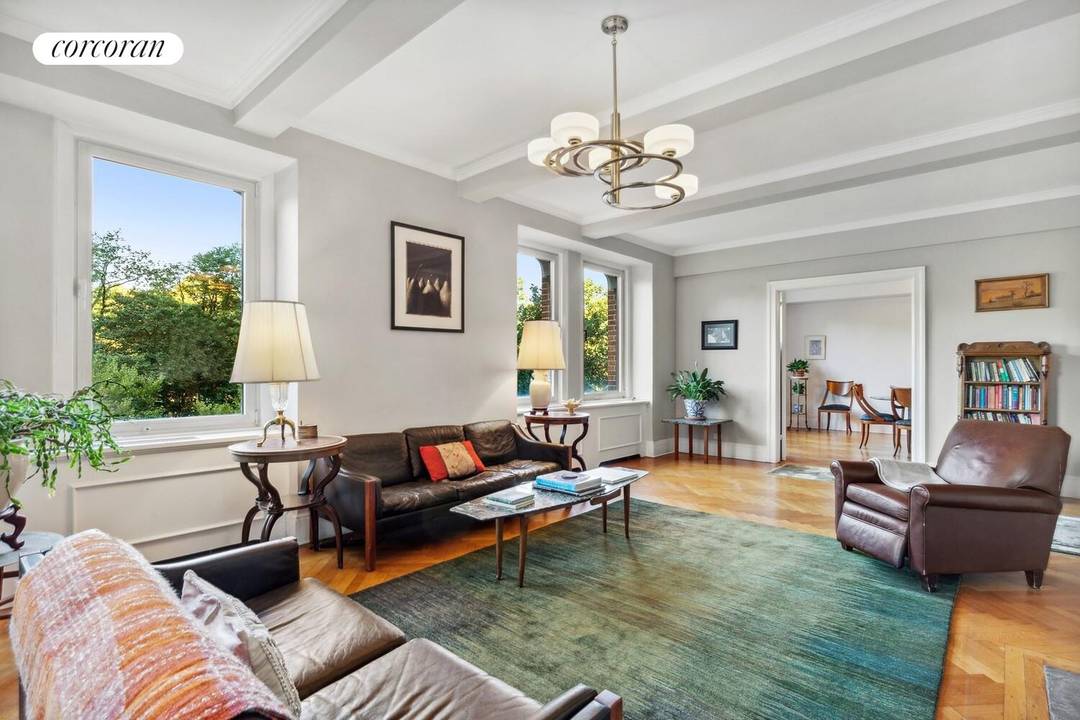 1215 Fifth Avenue, Apt. 5B Beautiful, Direct Central Park Views ; 3 Bedrooms, 3 Baths, 2 Staff Rooms ; Living Room with Wood Burning Fireplace ; Formal Dining Room ; ...