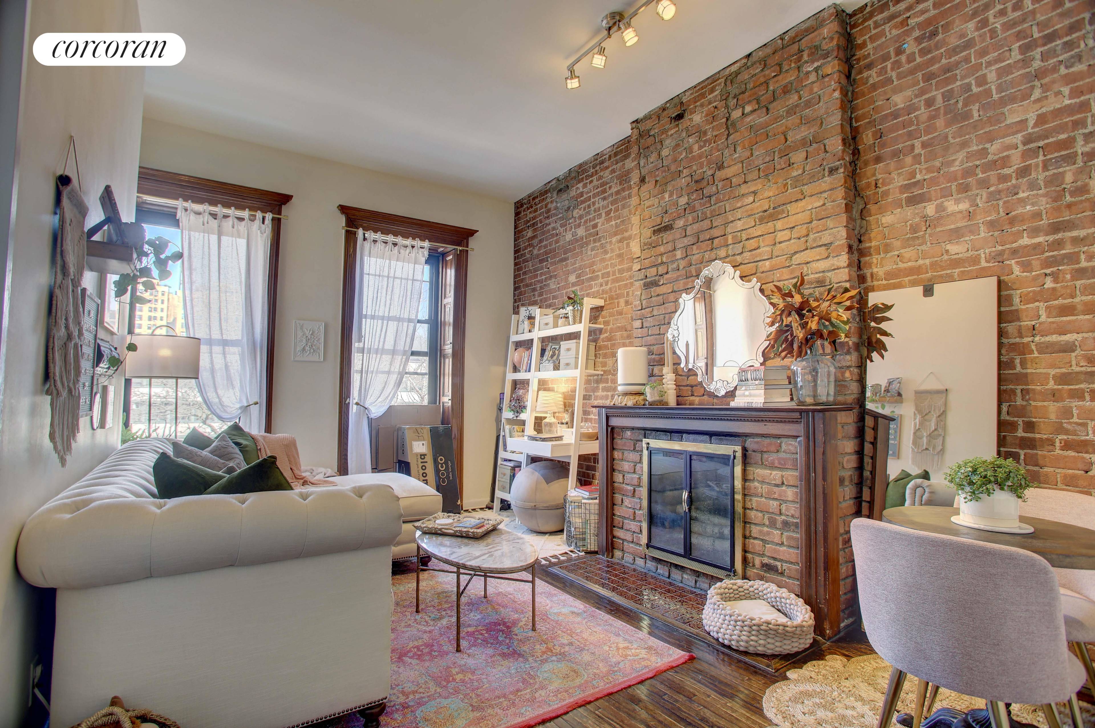 Gorgeous brownstone apartment.