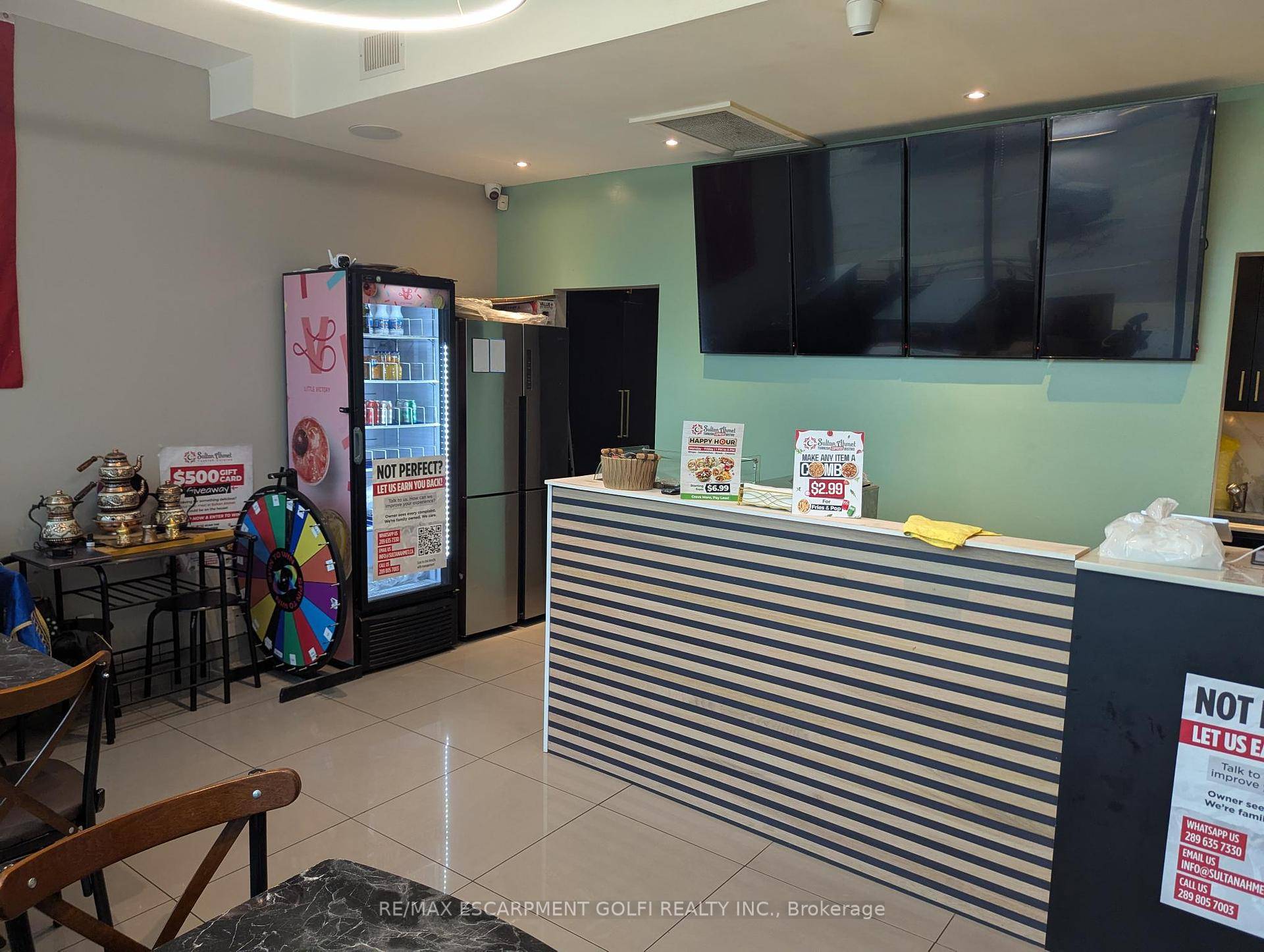 Great opportunity to own your own business in a thriving, high traffic Hamilton main street location.