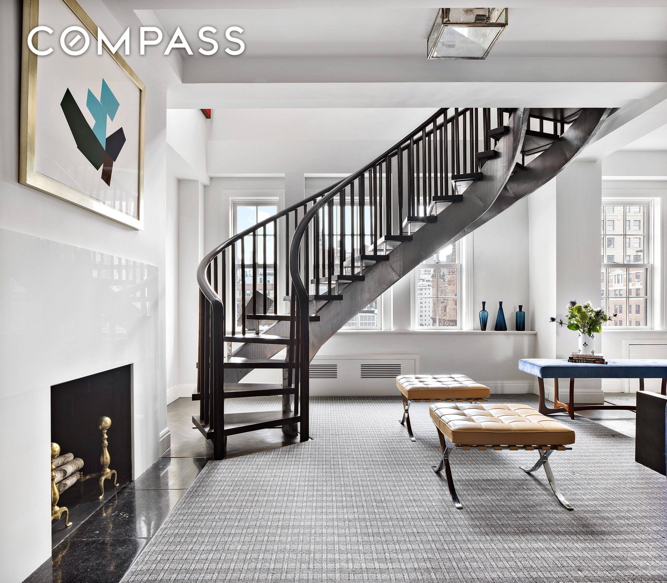 This large apartment is located on a high floor of 40 Fifth Avenue.