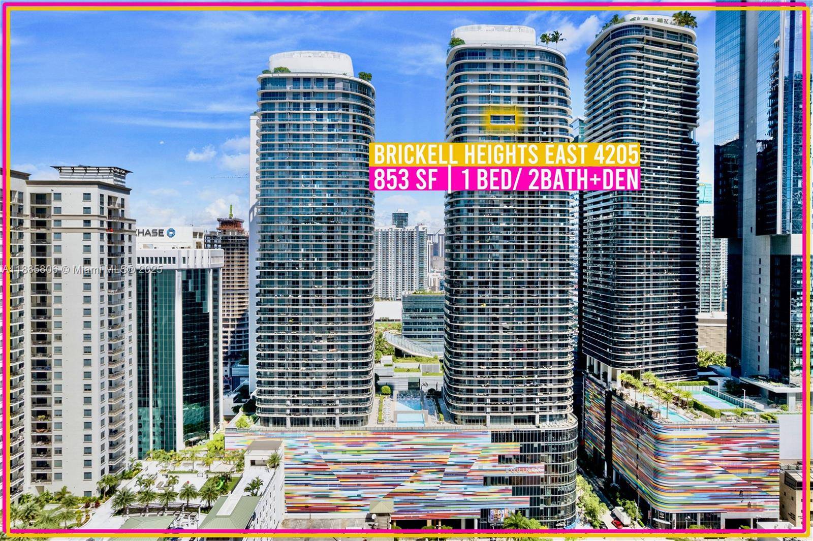 Unmatched 42nd floor views of Miami s skyline and Coconut Grove bay define this Brickell Heights residence, with floor to ceiling windows flooding the home with natural light.