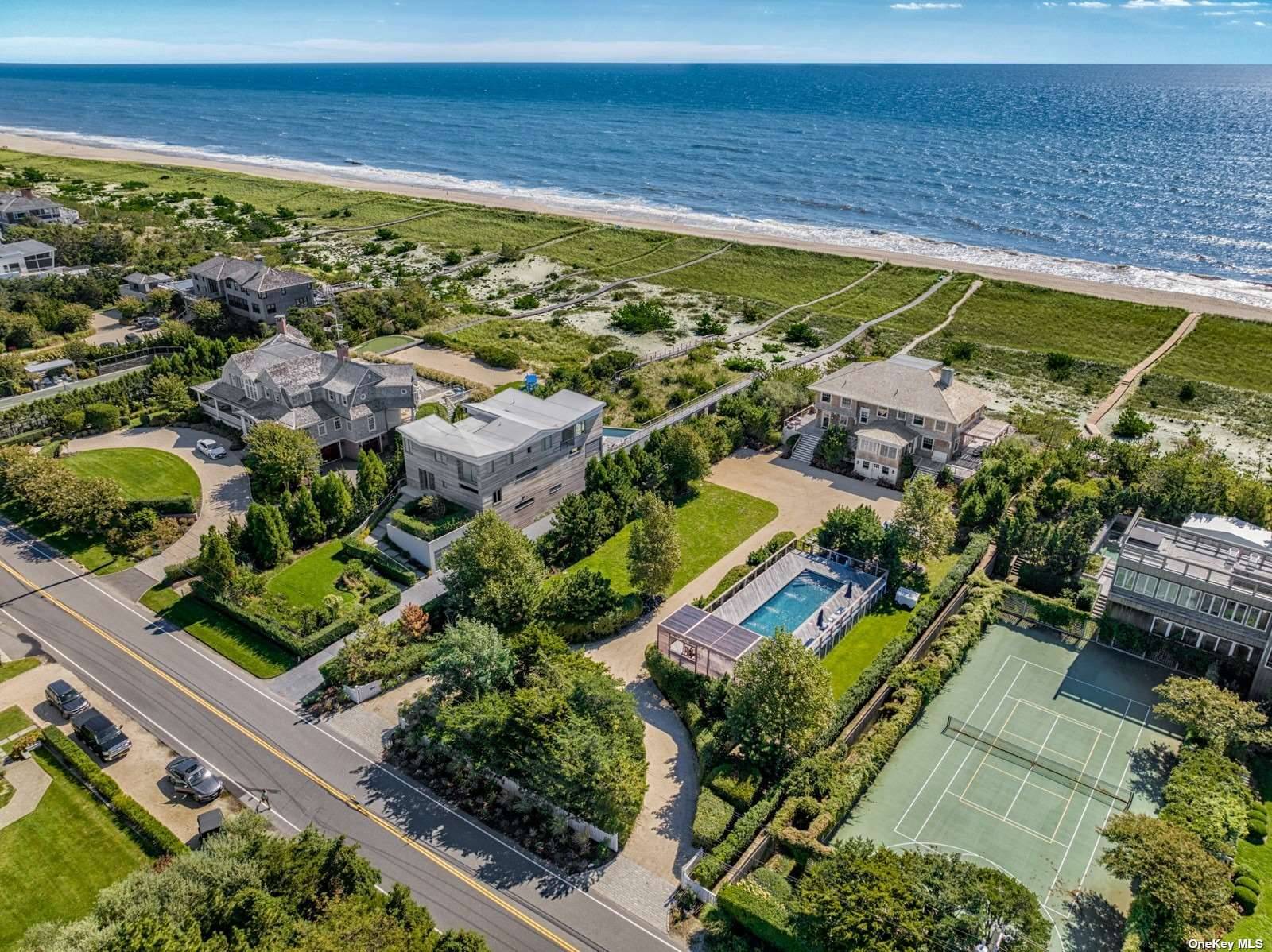 Located between the bridges in Westhampton Beach, this beautiful 1895 shingle sided home has been updated with luxury amenities while preserving some of its historic features.