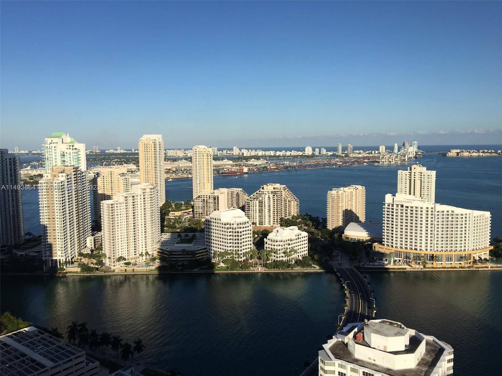 Beautiful 2 Bd 2 Bth unit in the Sky with amazing water city views from this 42nd floor.