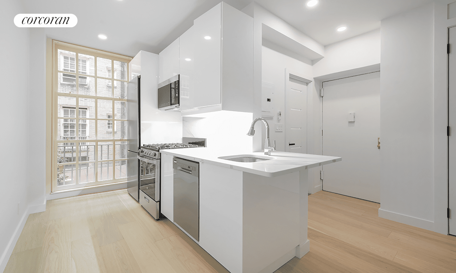 Move right into this top of the line, gut renovated, one bedroom, one bath apartment located at the magnificent Cherokee.