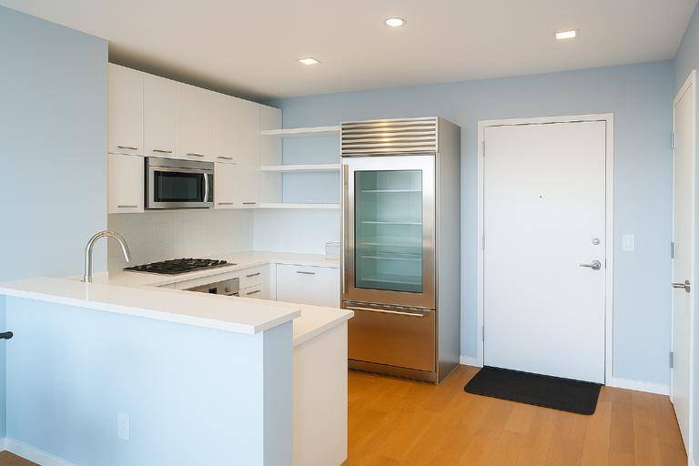 The apartment is currently set up as One bedroom, can be flexed into a two bedroom or rent as an one bedroom.