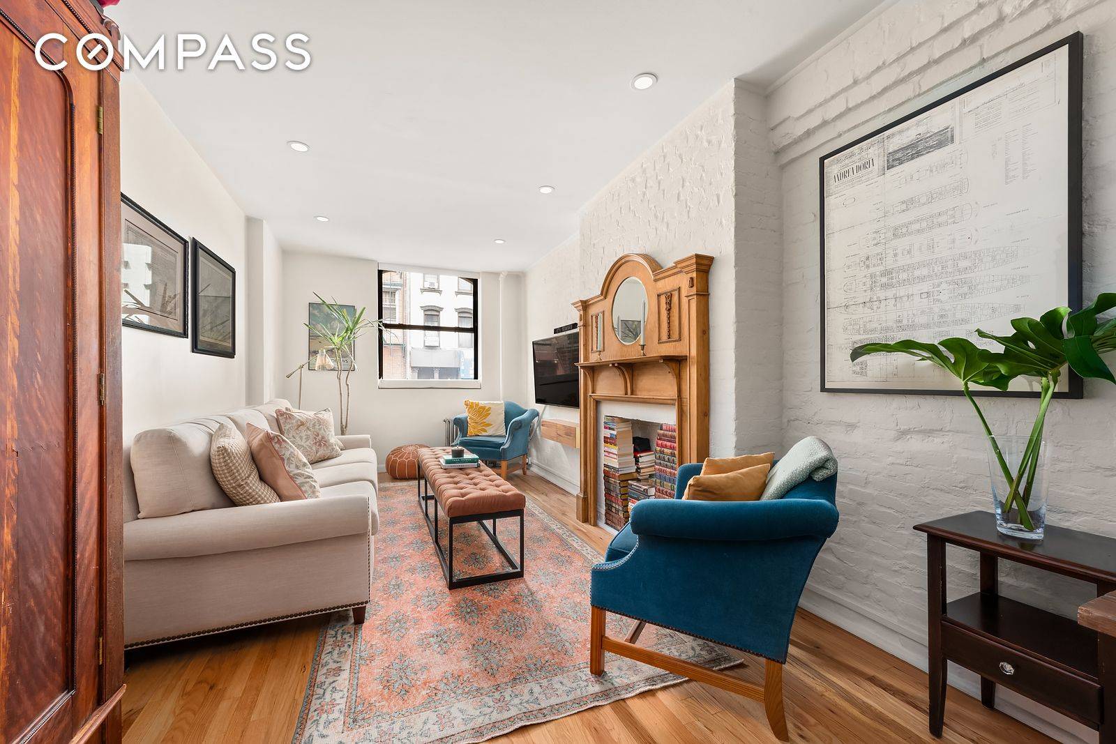 Charismatic, loft like one bedroom, creatively and pristinely renovated with fine attention to detail, delightfully situated on the second floor of a boutique building in the heart of the vibrant ...