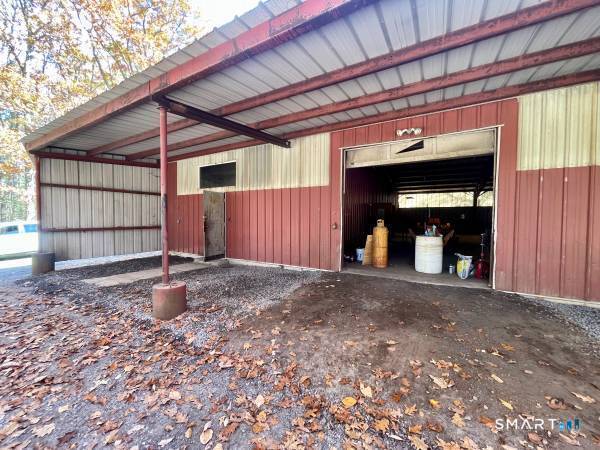 Accessory barn and storage buildings for rent on a private rural property.