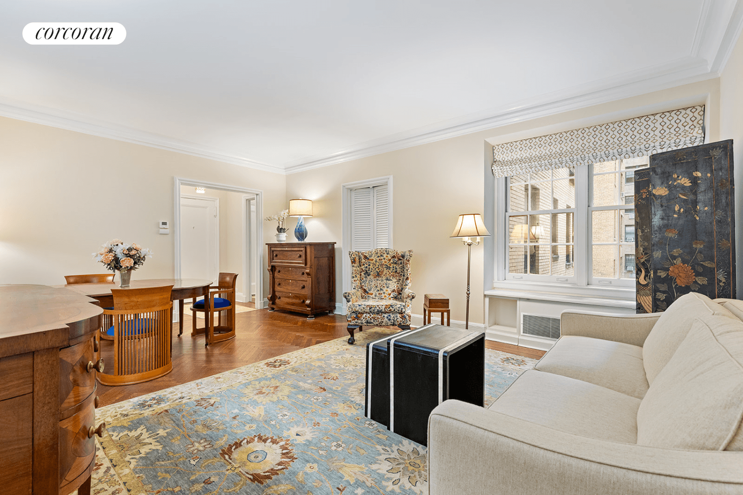 14 Sutton Place South 2 Bedroom 2 Bath in a distinguished Rosaria Candela prewar coop in one of the most coveted buildings on Sutton Place.