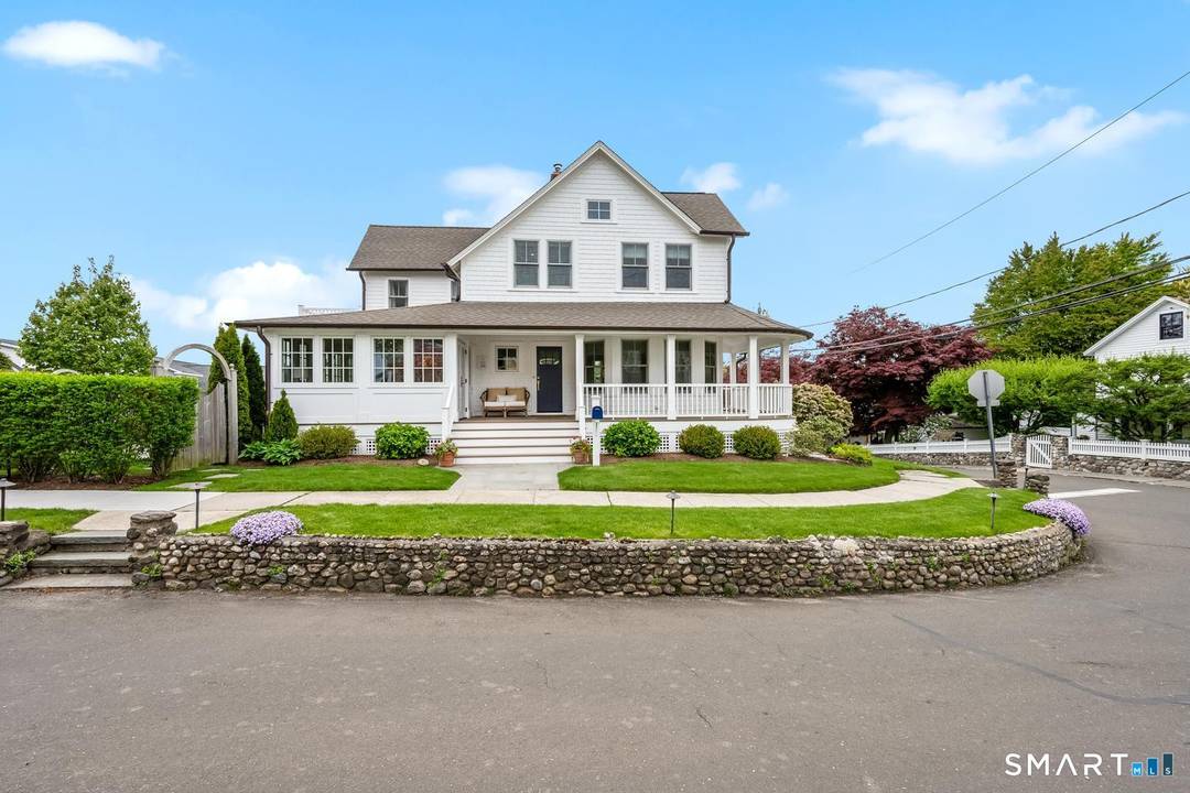 Welcome to one of Rowayton's most coveted addresses, a picture perfect storybook home in the heart of Bell Island, sitting high and dry outside the flood zone.