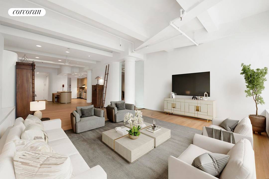 Fabulous Authentic Loft on Lower Fifth Avenue West Village Rare opportunity to own a spectacular 2 bedroom second bedroom is interior, 2 bathroom loft in the highly sought after West ...