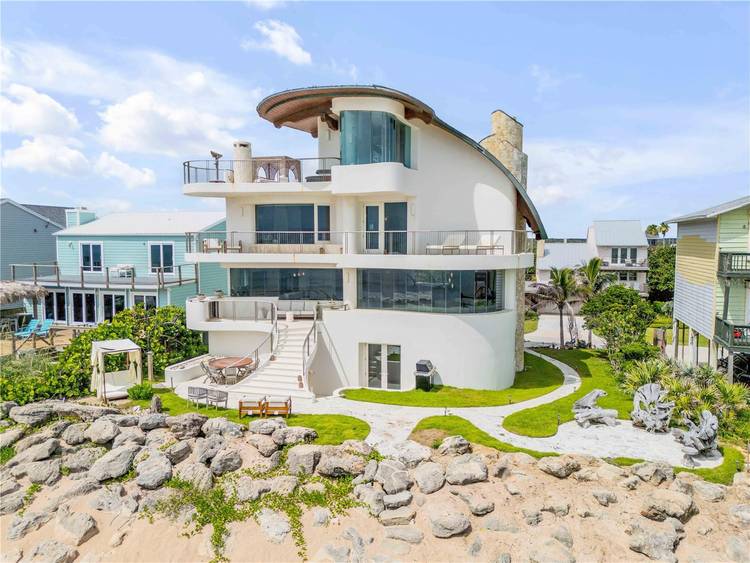 The White Coral Oceanfront Estate Curated Furnishings Welcome to The White Coral, a one of a kind four level architectural masterpiece perched directly on the pristine sands of New Smyrna ...
