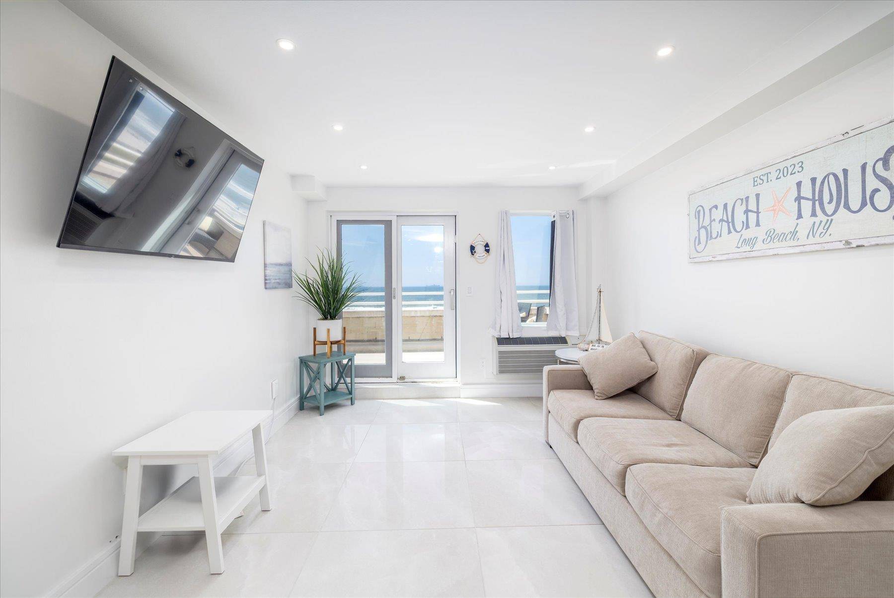 Live the Beach Life in Style Oceanfront 1BR with Stunning Oversized Private Patio almost 200 square Feet !