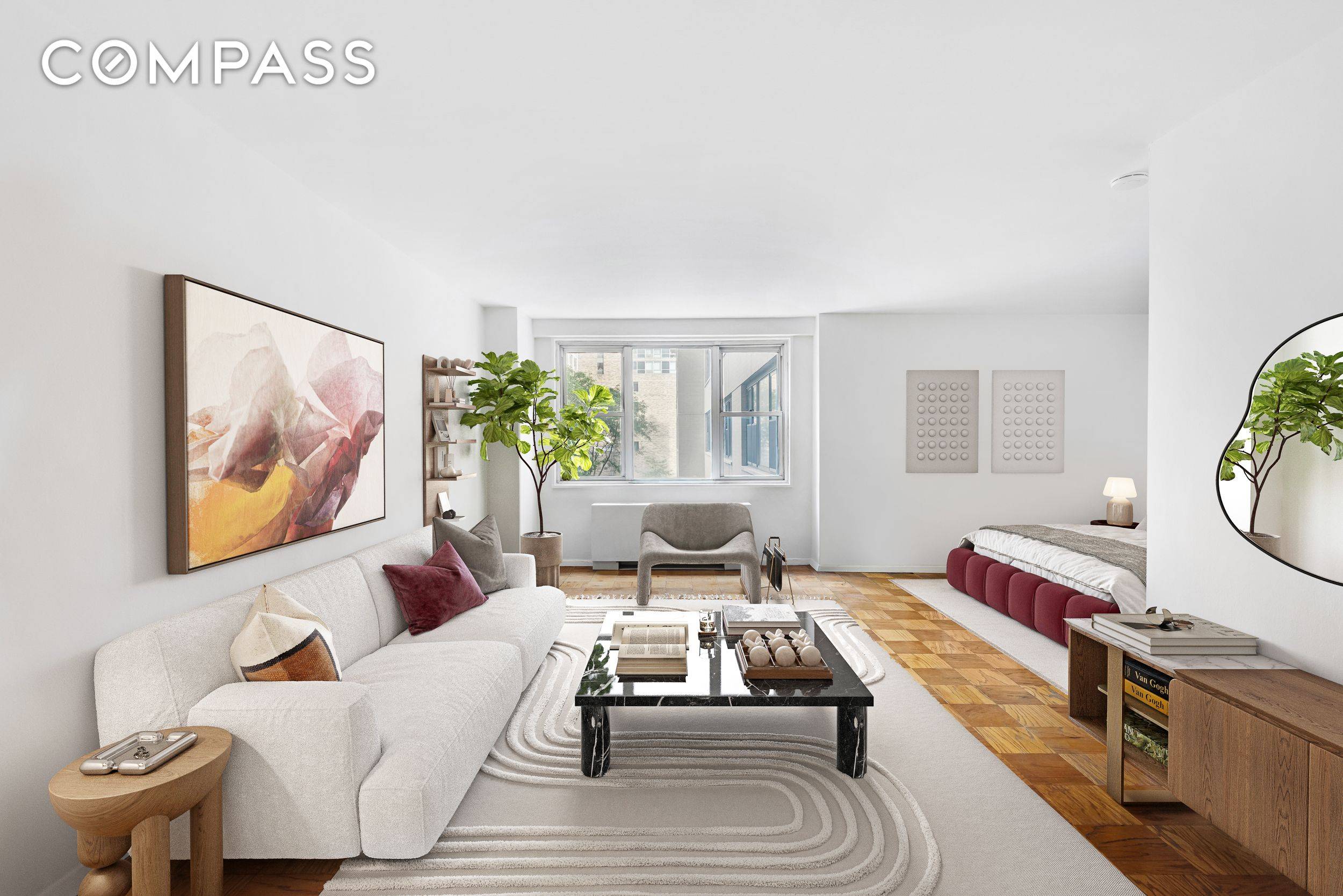 Welcome to 165 W 66th St 7N, a spacious alcove studio offering generous closet space and a bright, open feel.