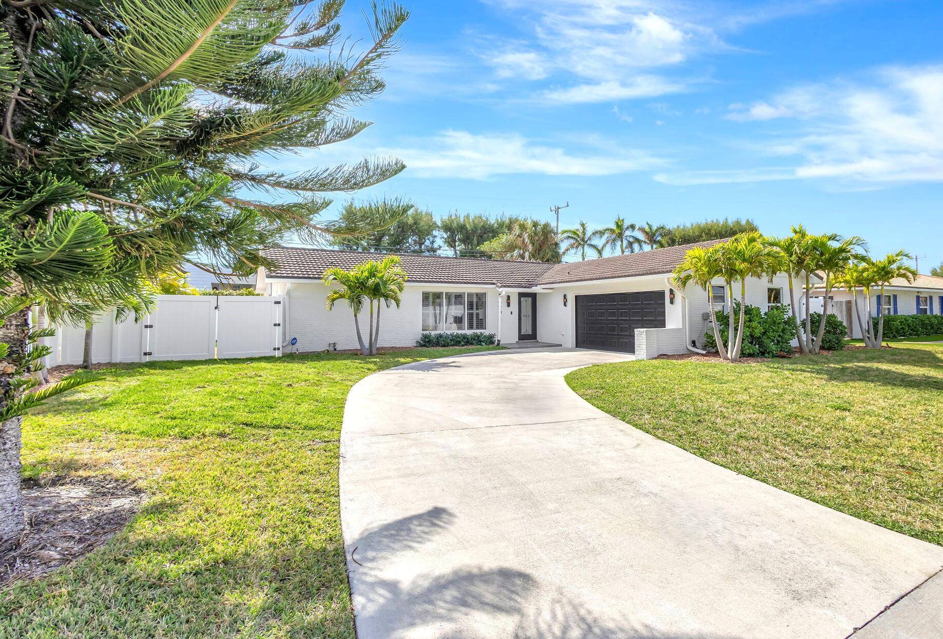 Brand new heated pool ! Beautifully renovated 3 bedroom, 2 bath fully furnished home in Yacht Harbor Estates.