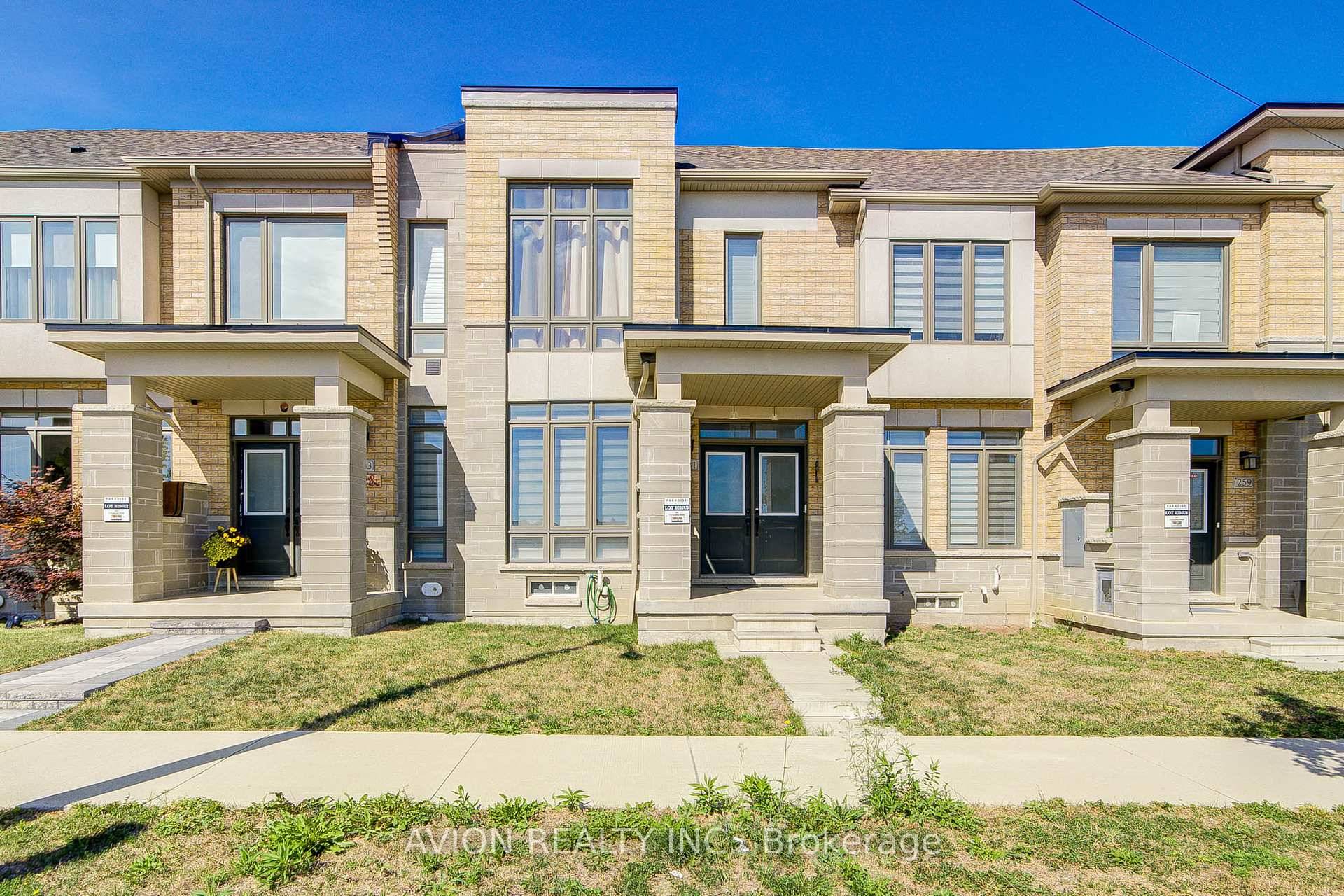 Modern brick amp ; stone elevation with 9 ceilings on main amp ; second floors.