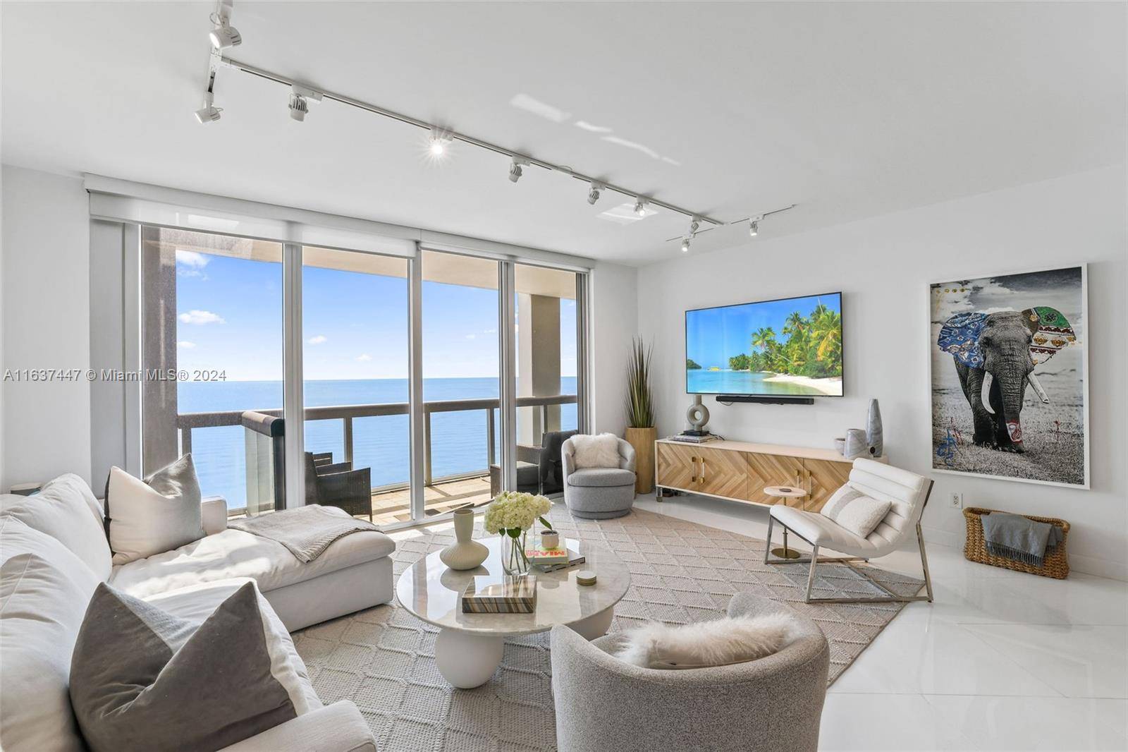 Stunning direct ocean views from every room in this beautifully updated 2 bedroom, 2.