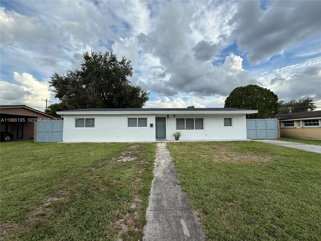 Updated Miami Gardens pool home set on a generously sized lot in a quiet residential neighborhood, offering a highly versatile layout that can function as a 4 bedroom 3 bathroom ...