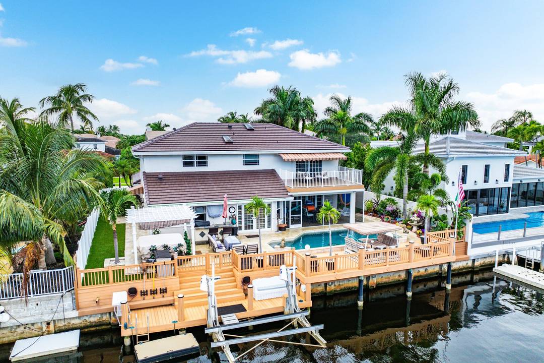 A rare opportunity to own a waterfront jewel in East Boca Raton, this 5 bedroom, 3.