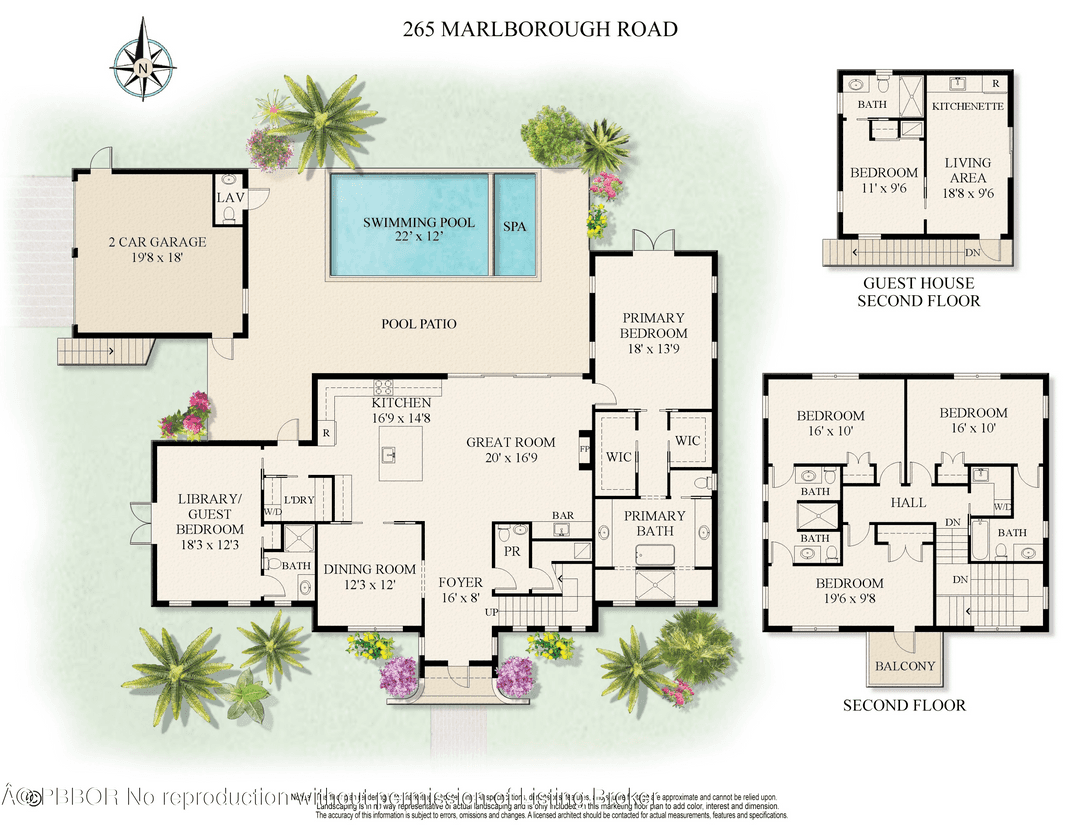 Brand new construction of exceptional quality and detail, this Neo Historic Mediterranean inspired residence is beautifully sited and landscaped on a 9, 585 SF lot and offers over 4, 000 ...