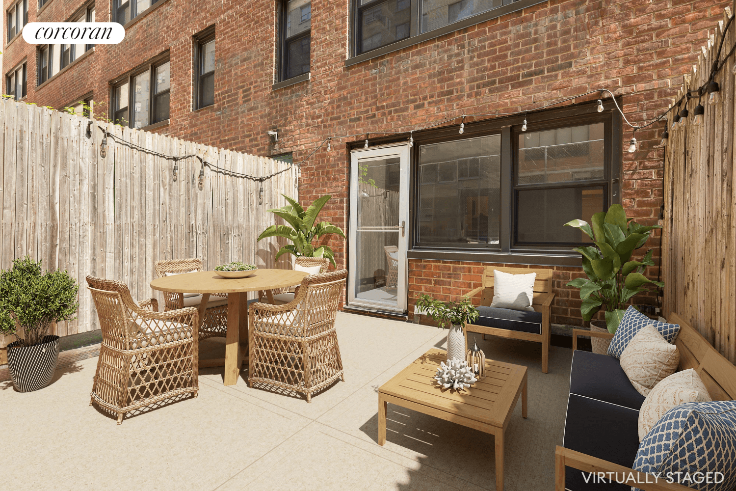 This fantastic ground floor apartment comes with its own private outdoor space.