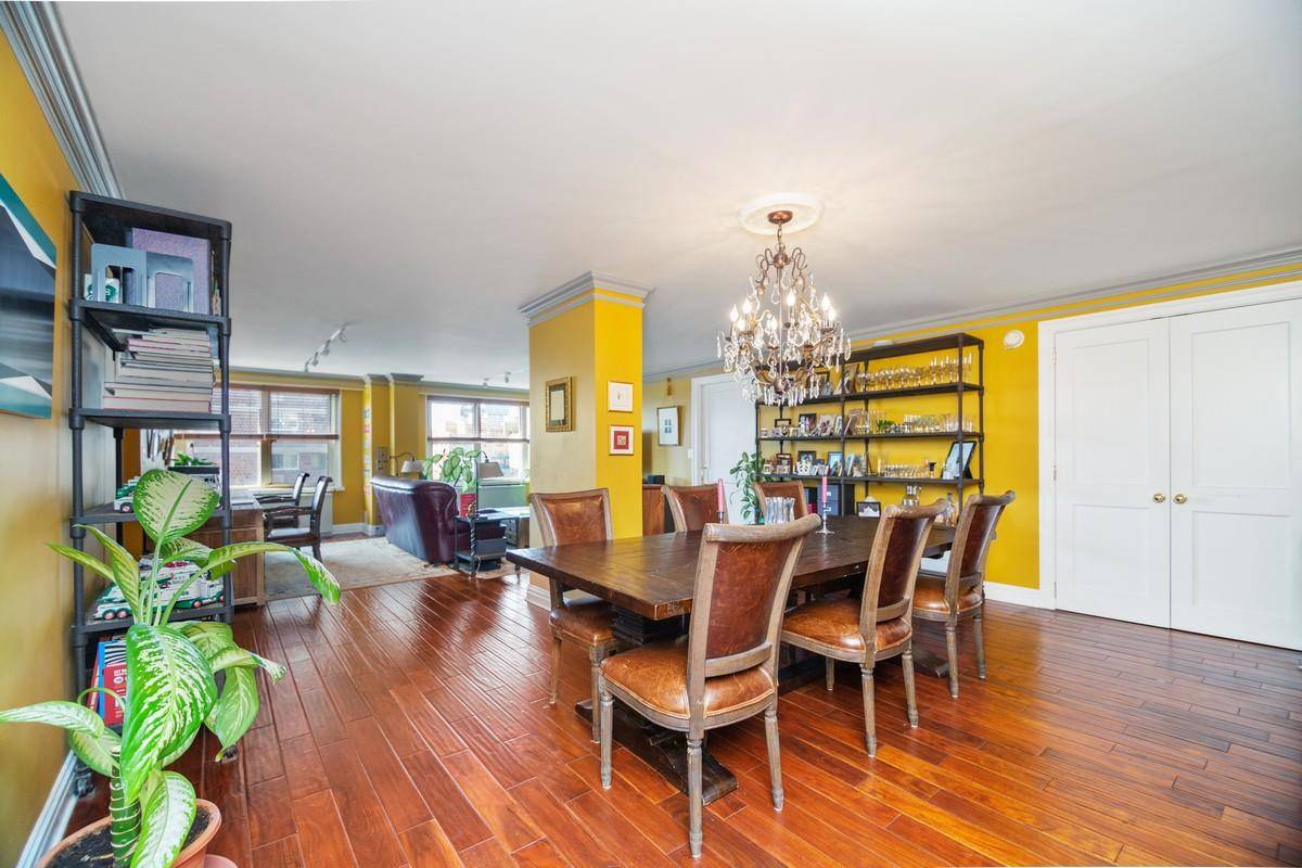 Move in ready ! This incredible combination unit can be your forever home quiet and sunny with expansive city views east and south including the Freedom Tower.