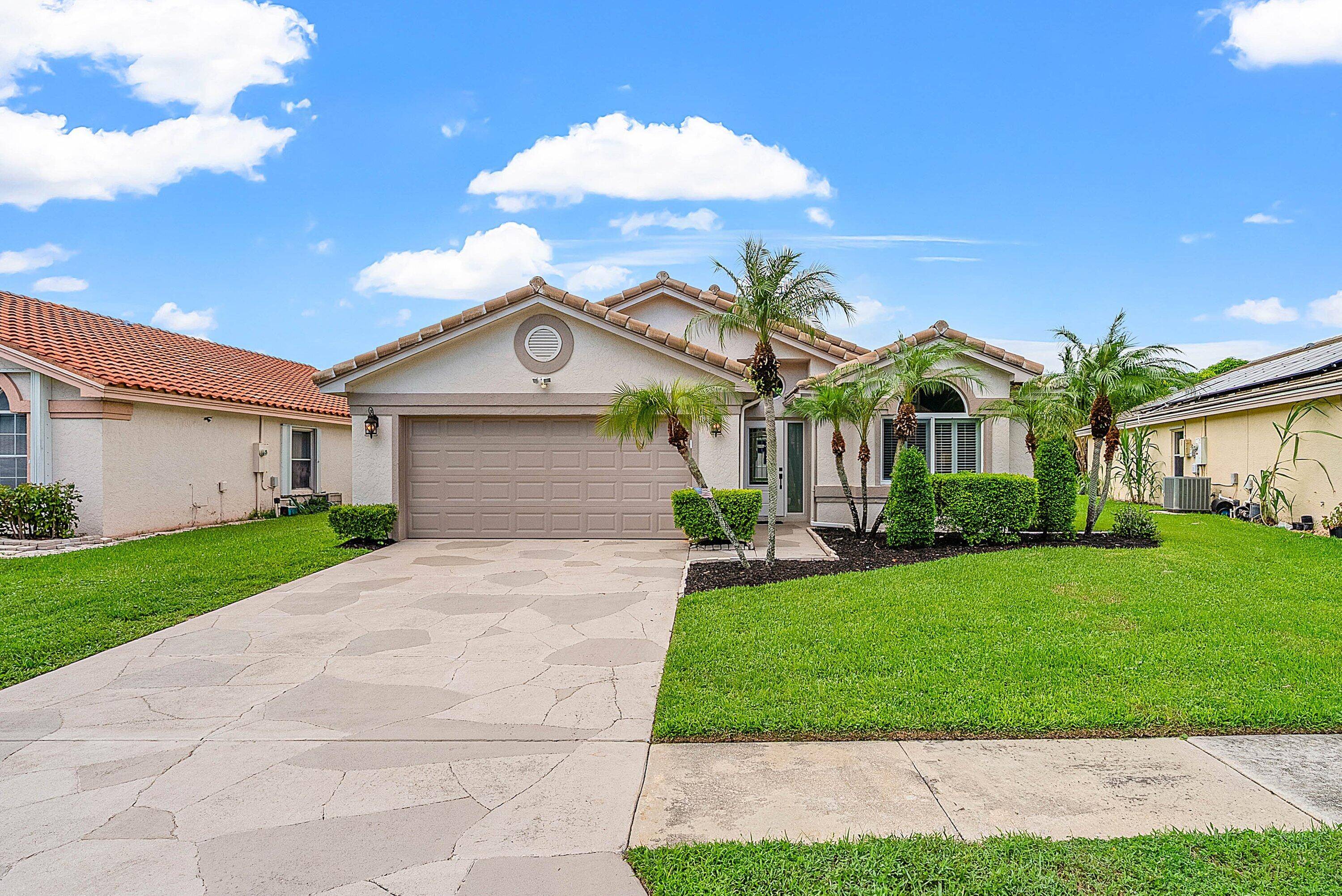 Charming single story 3BR 2BA home in the desirable Colors at Rainbow Lakes, located in an A rated school district.