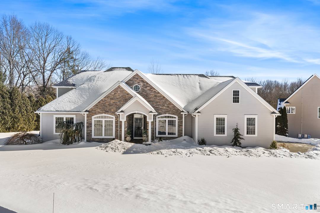 Stunning custom built home tucked away in a quiet cul de sac in Rocky Hill.