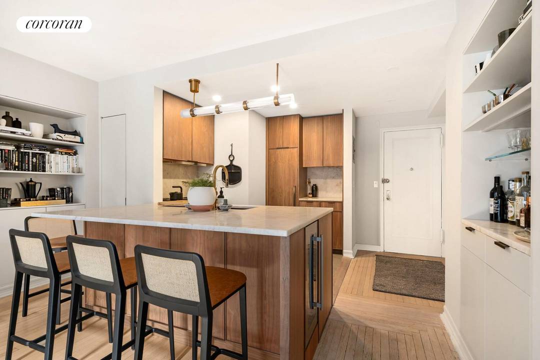 Sun Filled High Floor One Bedroom with Exceptional Space and Storage at London Terrace Perched on a high floor and filled with southern light, this beautifully renovated one bedroom residence ...