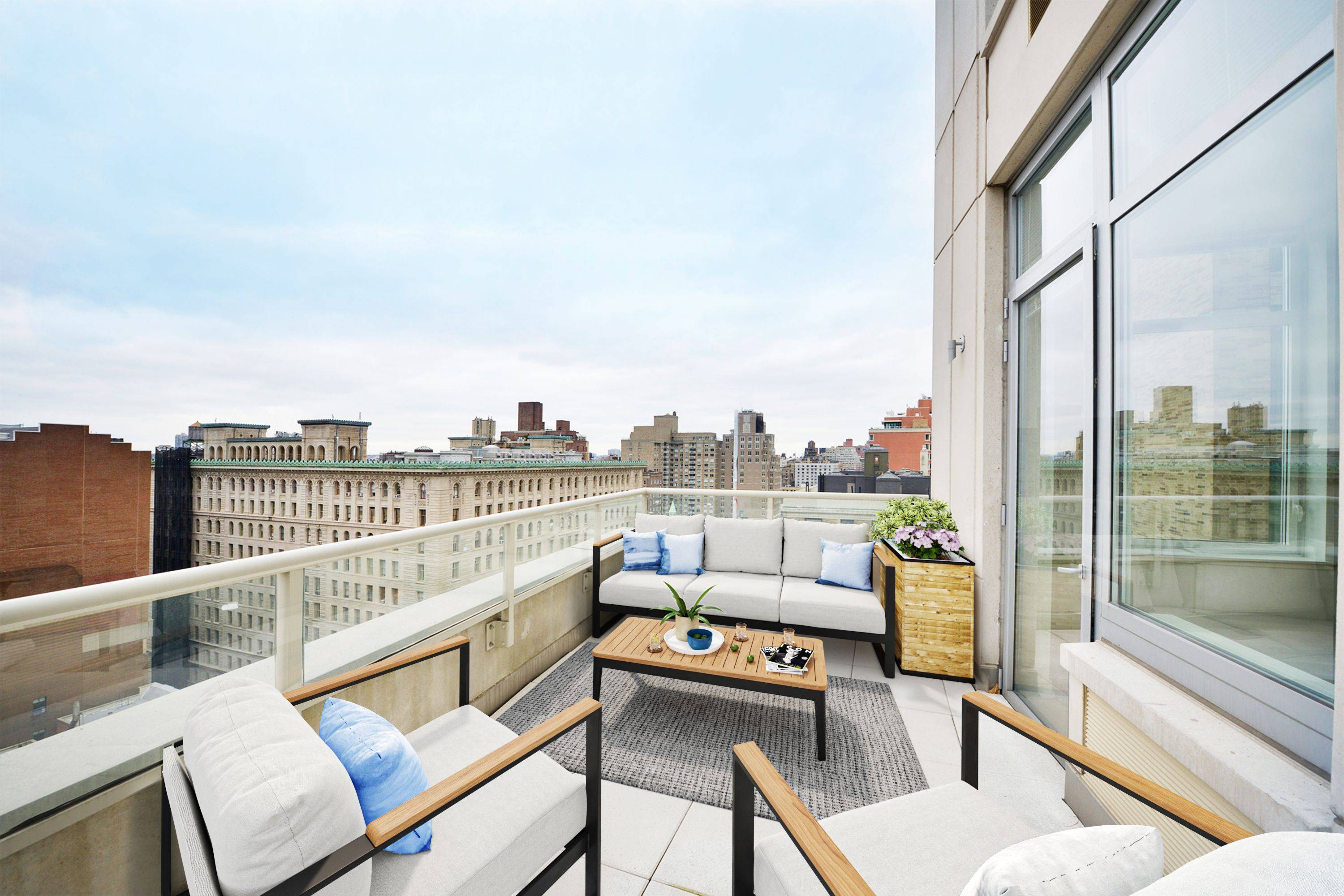 Large 3 bedroom with enormous wrap around private terrace.