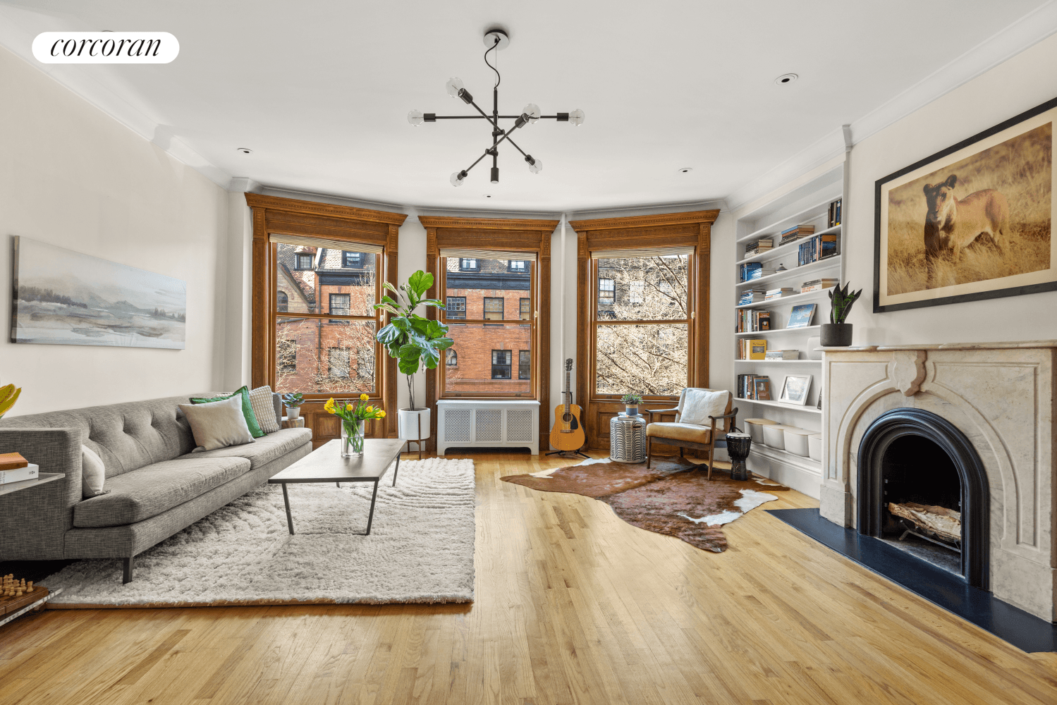 Enjoy a sun drenched and expansive living space in this thoughtfully renovated two bedroom coop in the prime of Park Slope between 8th Avenue and Prospect Park West.