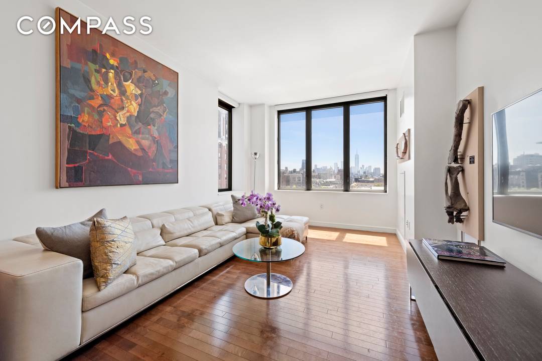 Rarely available and highly sought after, this high floor, south facing 1 bedroom, 1.